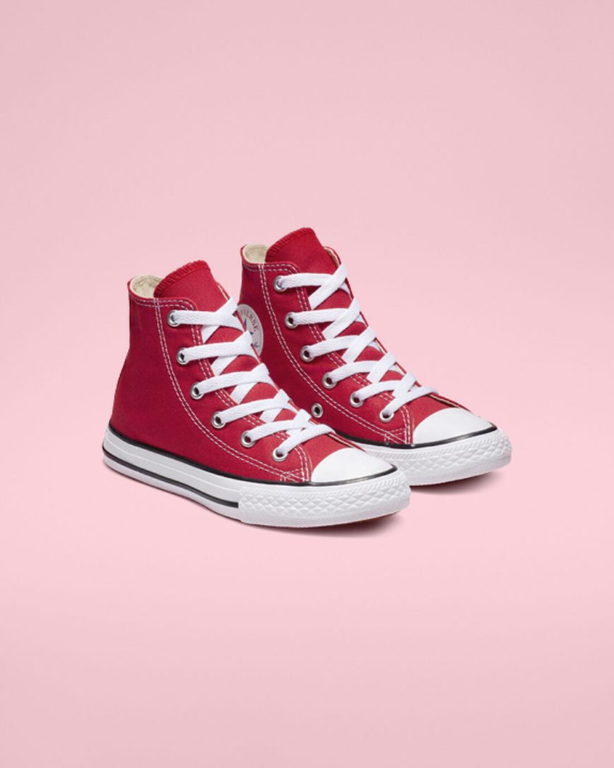 Dívčí Boty Vysoké Converse Chuck Taylor All Star Classic Červené | CZ HBFY36